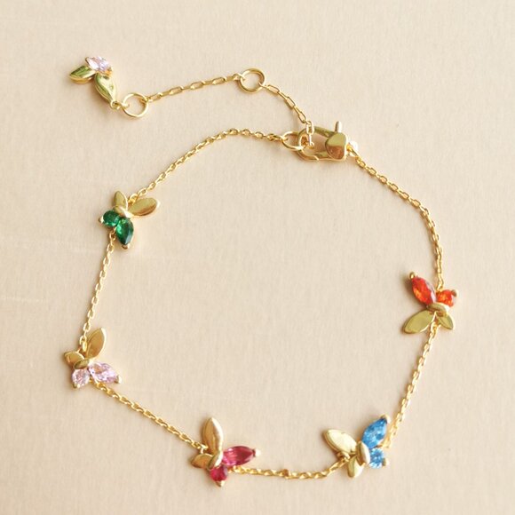 Kate Spade Jewelry - Kate Spade - social butterfly multi color bracelet - NEW